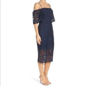 Chelsea28 Navy Lace Dress